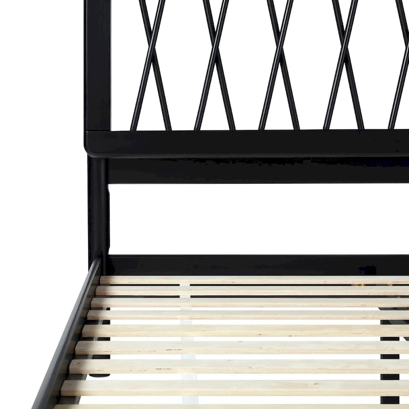 Lit double en bois massif Middlebrook Designs X Spindle