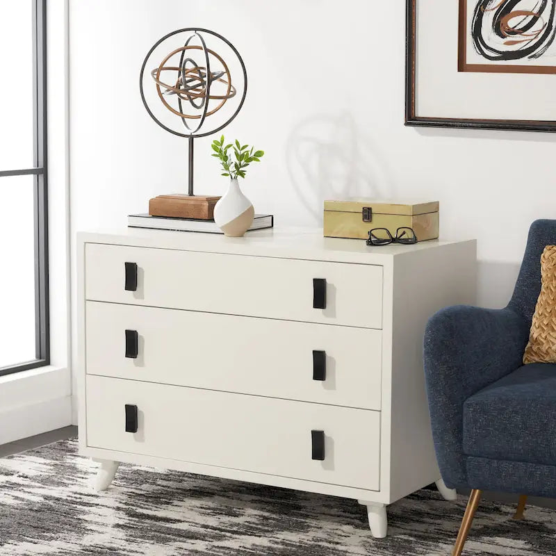 SAFAVIEH Attie 3-Drawer Storage Bedroom Chest.