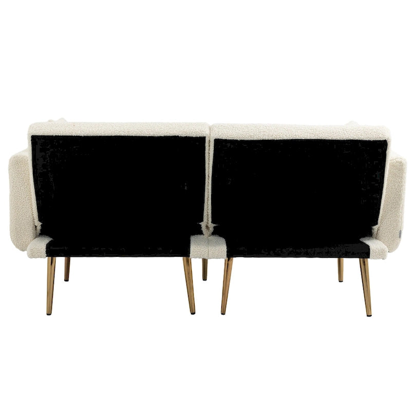 Canapé modulaire en lin, fauteuil d'appoint sans accoudoirs