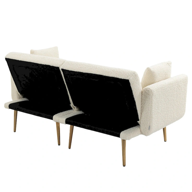 Canapé modulaire en lin, fauteuil d'appoint sans accoudoirs