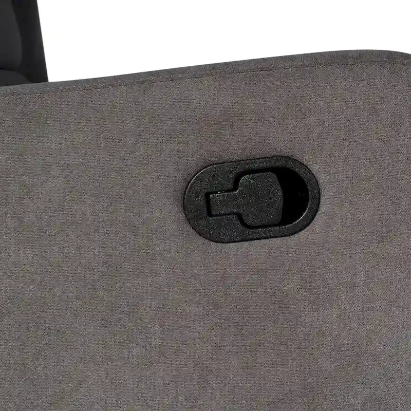 Fauteuil inclinable à bascule manuel à dossier enveloppant et pivotant à 360°