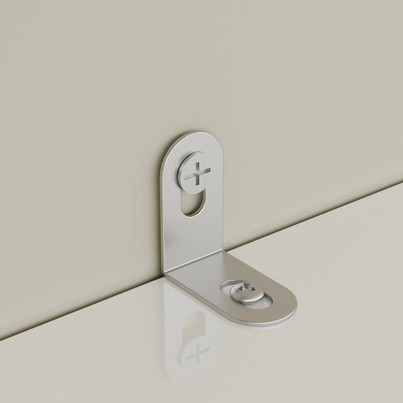 Meuble TV mural brillant avec rangement pour appareils multimédias - 94,5 x 78,7