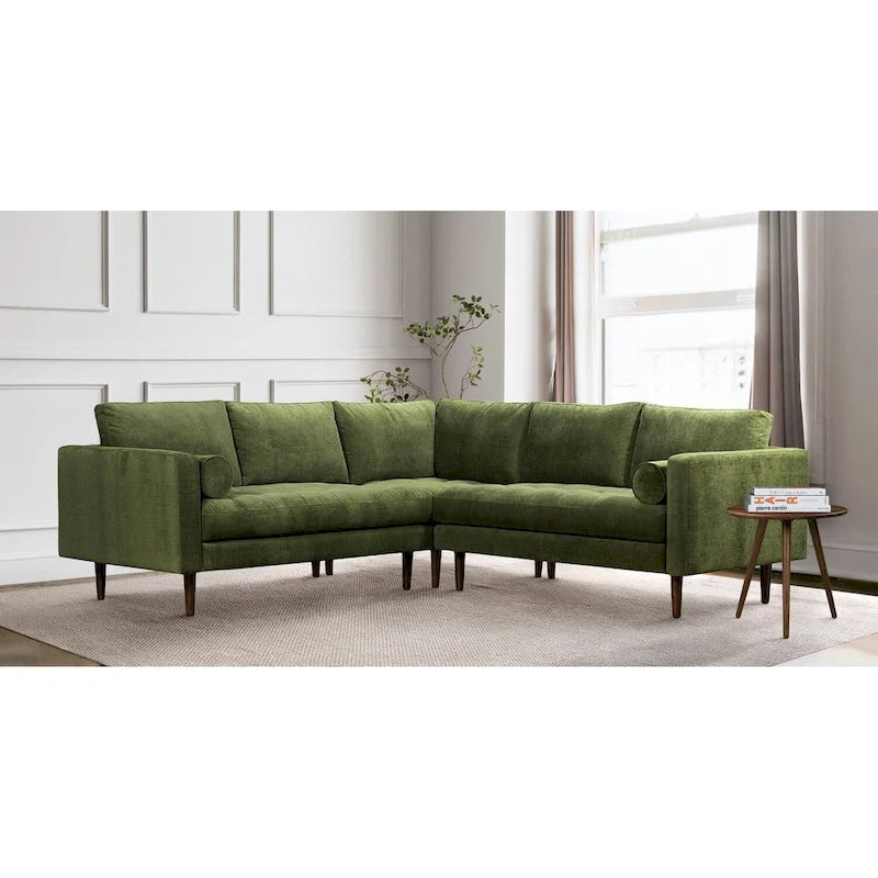 Poly & Bark Napa Fabric 98 Corner Sectional Sofa