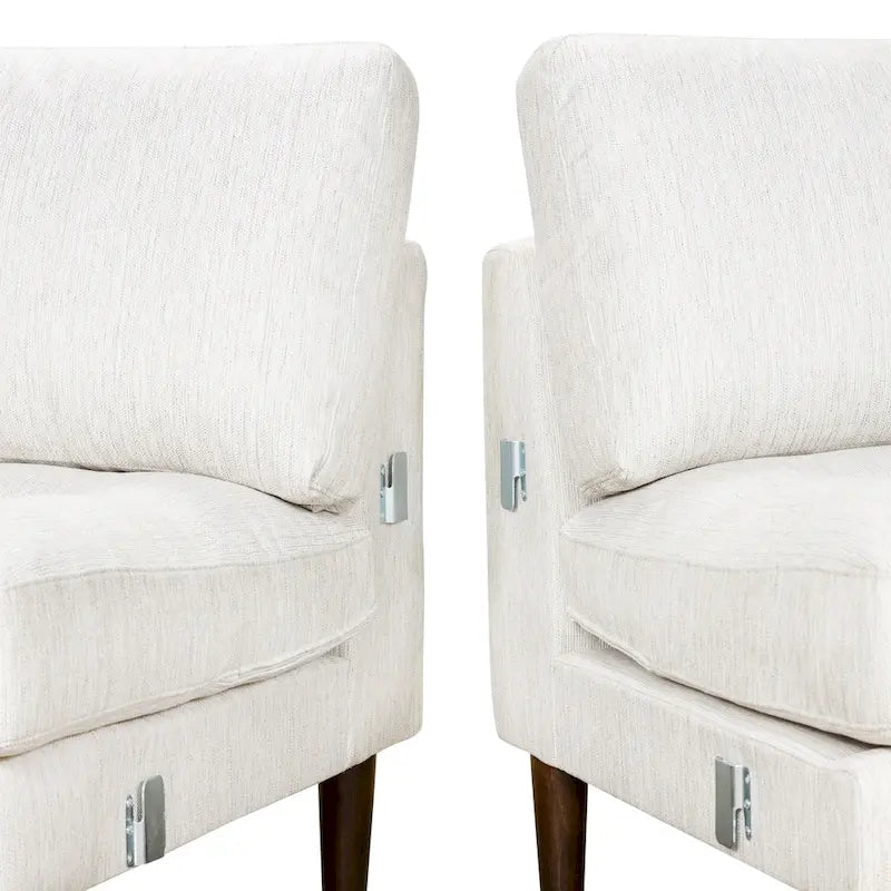 Canapé d'angle 98 en tissu Napa Poly &amp; Bark