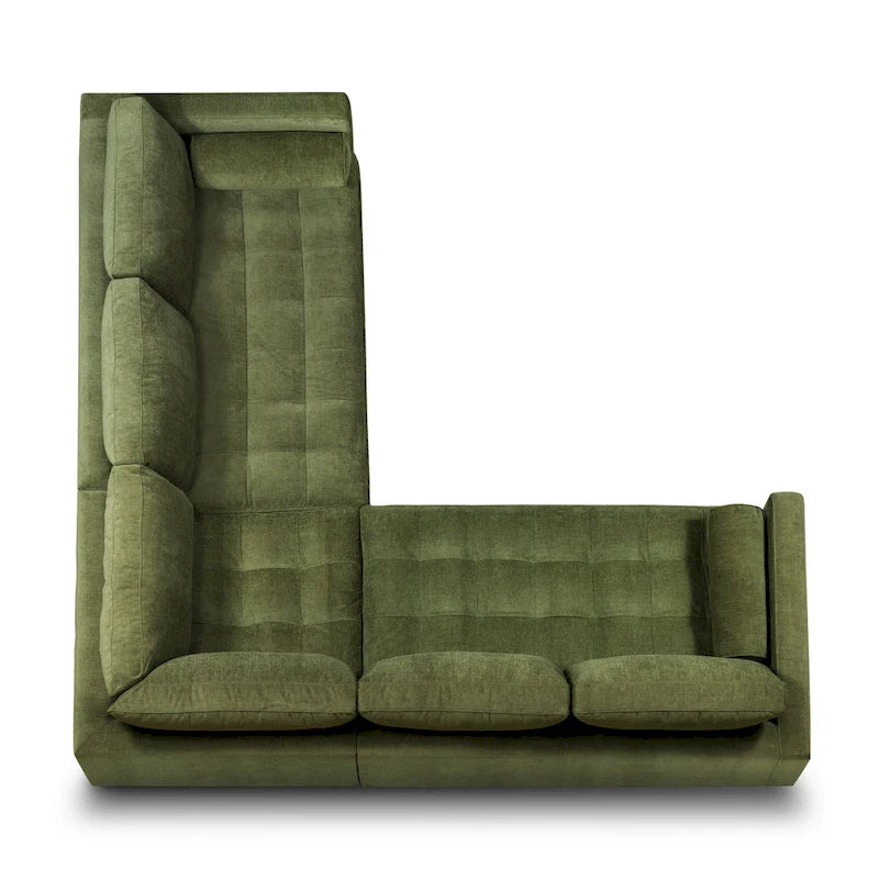 Canapé d'angle 98 en tissu Napa Poly &amp; Bark