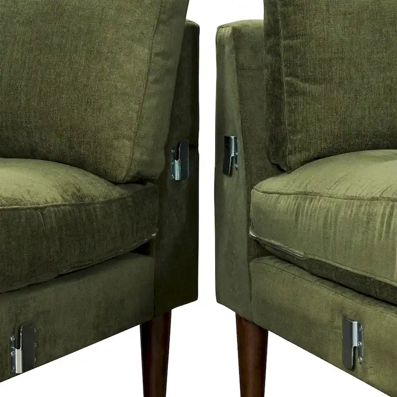 Canapé d'angle 98 en tissu Napa Poly &amp; Bark