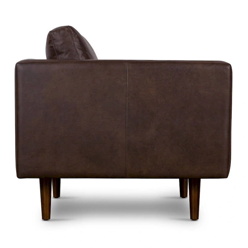 Fauteuil lounge Poly and Bark Napa - Cuir italien véritable
