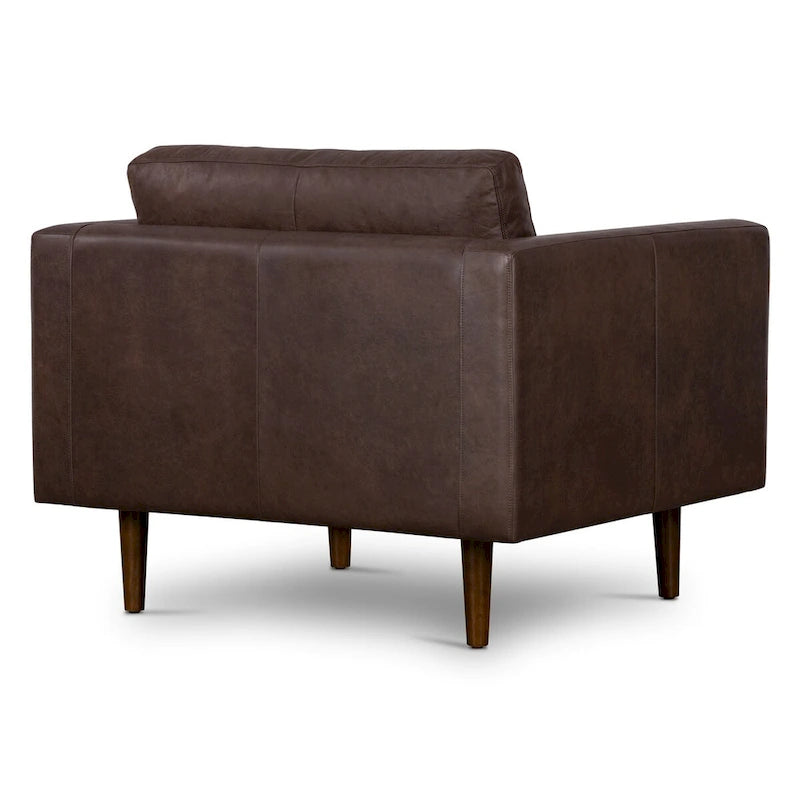 Fauteuil lounge Poly and Bark Napa - Cuir italien véritable