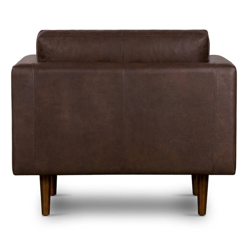 Fauteuil lounge Poly and Bark Napa - Cuir italien véritable