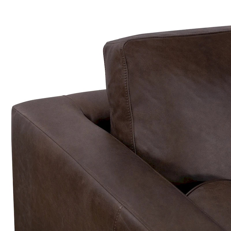 Fauteuil lounge Poly and Bark Napa - Cuir italien véritable