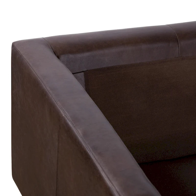 Fauteuil lounge Poly and Bark Napa - Cuir italien véritable