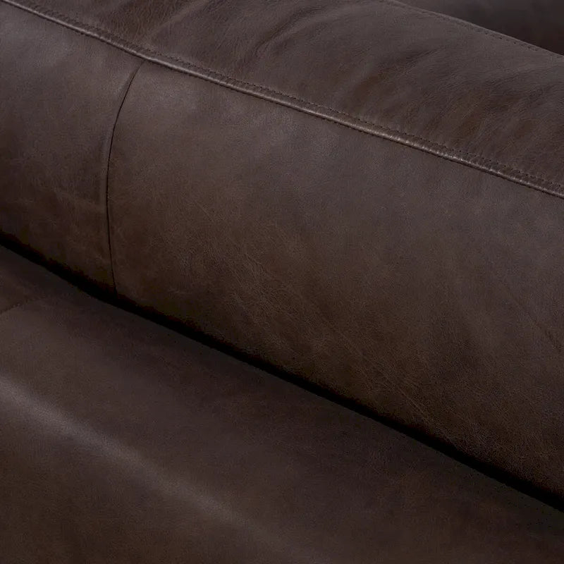 Fauteuil lounge Poly and Bark Napa - Cuir italien véritable