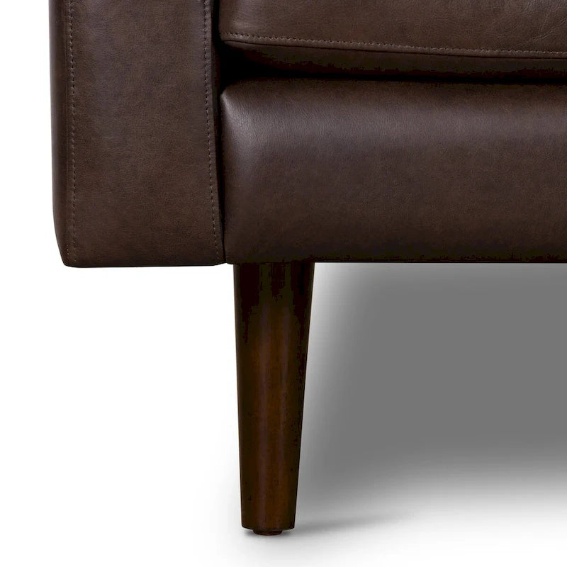 Fauteuil lounge Poly and Bark Napa - Cuir italien véritable