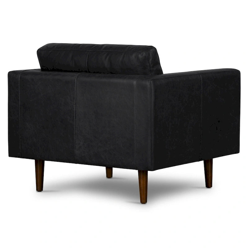 Fauteuil lounge Poly and Bark Napa - Cuir italien véritable