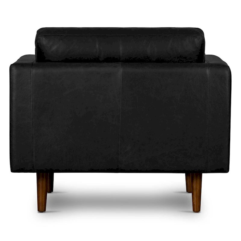 Fauteuil lounge Poly and Bark Napa - Cuir italien véritable