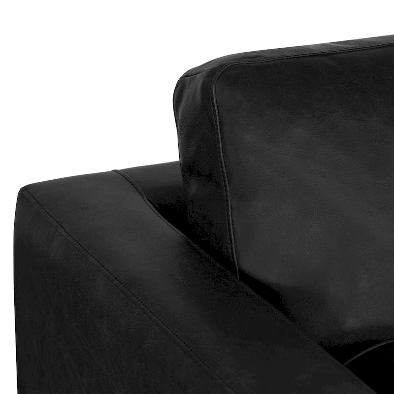Fauteuil lounge Poly and Bark Napa - Cuir italien véritable