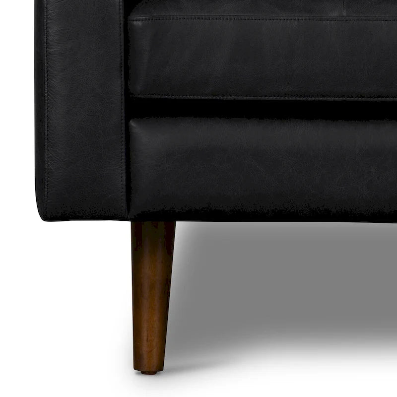 Fauteuil lounge Poly and Bark Napa - Cuir italien véritable