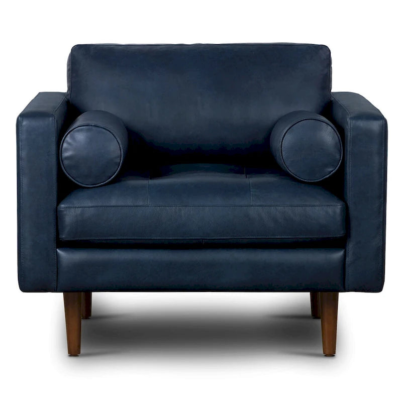 Fauteuil lounge Poly and Bark Napa - Cuir italien véritable