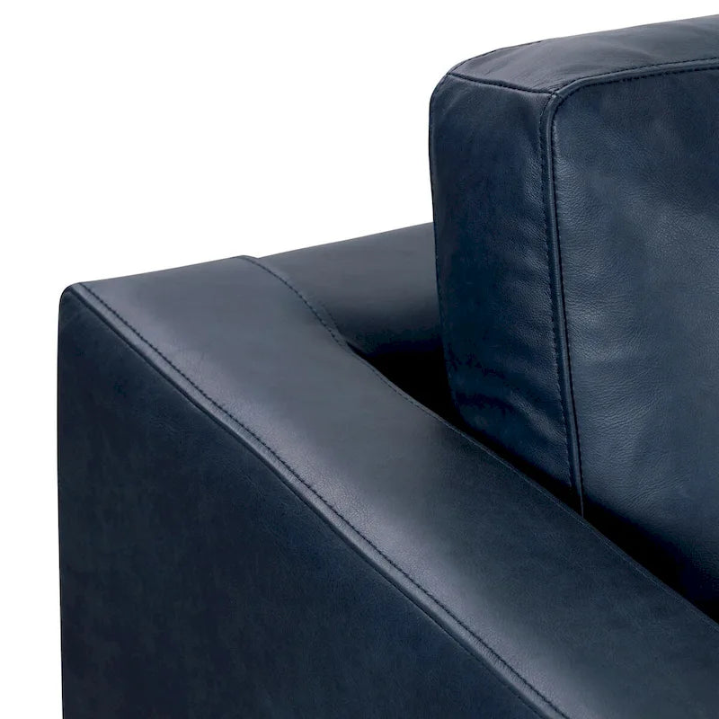 Fauteuil lounge Poly and Bark Napa - Cuir italien véritable