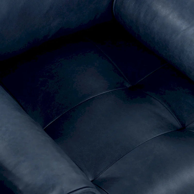 Fauteuil lounge Poly and Bark Napa - Cuir italien véritable