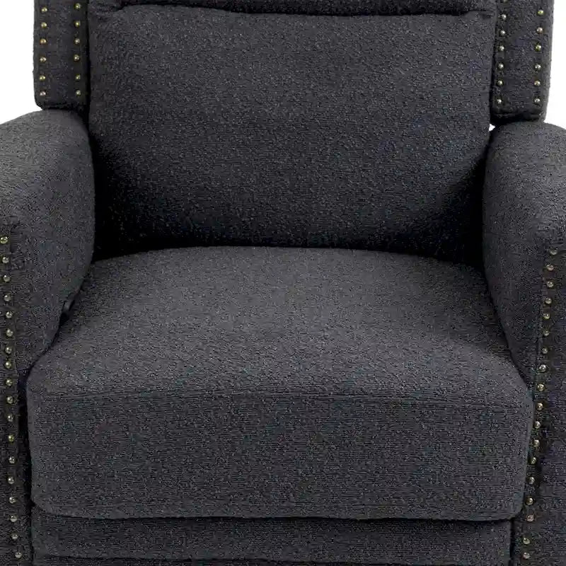 Fauteuil inclinable manuel pivotant à 360 degrés, fauteuil de loisirs avec accoudoirs, chaises berçantes pour chambre d'enfant