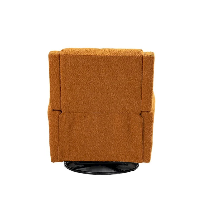 Fauteuil inclinable manuel pivotant à 360 degrés, fauteuil de loisirs avec accoudoirs, chaises berçantes pour chambre d'enfant