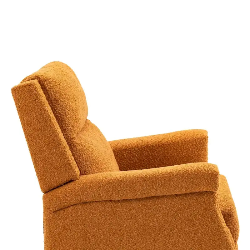 Fauteuil inclinable manuel pivotant à 360 degrés, fauteuil de loisirs avec accoudoirs, chaises berçantes pour chambre d'enfant