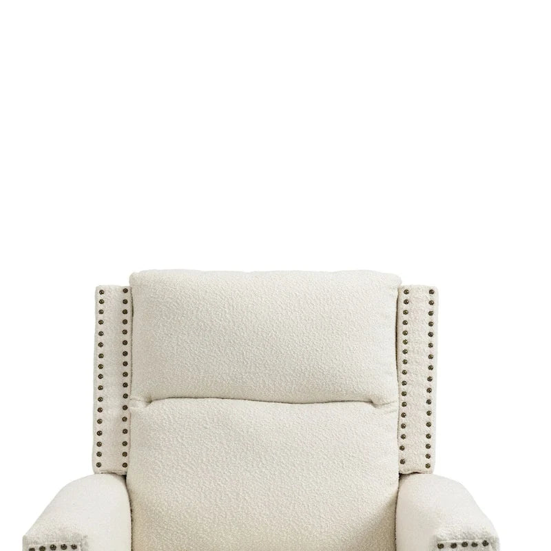 Fauteuil inclinable manuel pivotant à 360 degrés, fauteuil de loisirs avec accoudoirs, chaises berçantes pour chambre d'enfant