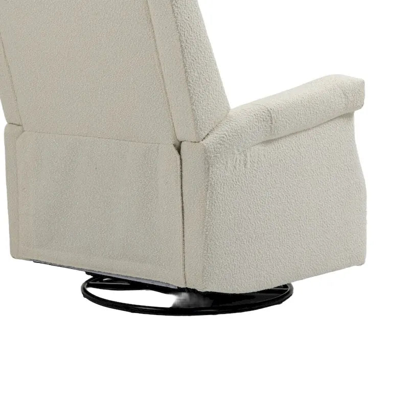 Fauteuil inclinable manuel pivotant à 360 degrés, fauteuil de loisirs avec accoudoirs, chaises berçantes pour chambre d'enfant