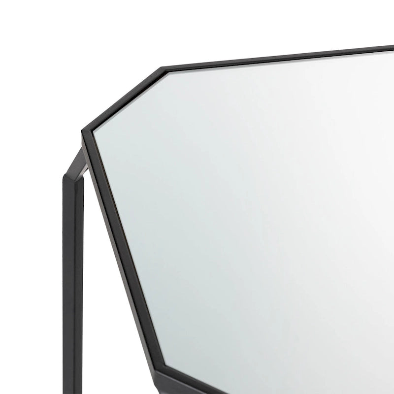 Ensemble de 2 tables d'appoint modernes en verre Glitzhome, style glamour, pour canapé