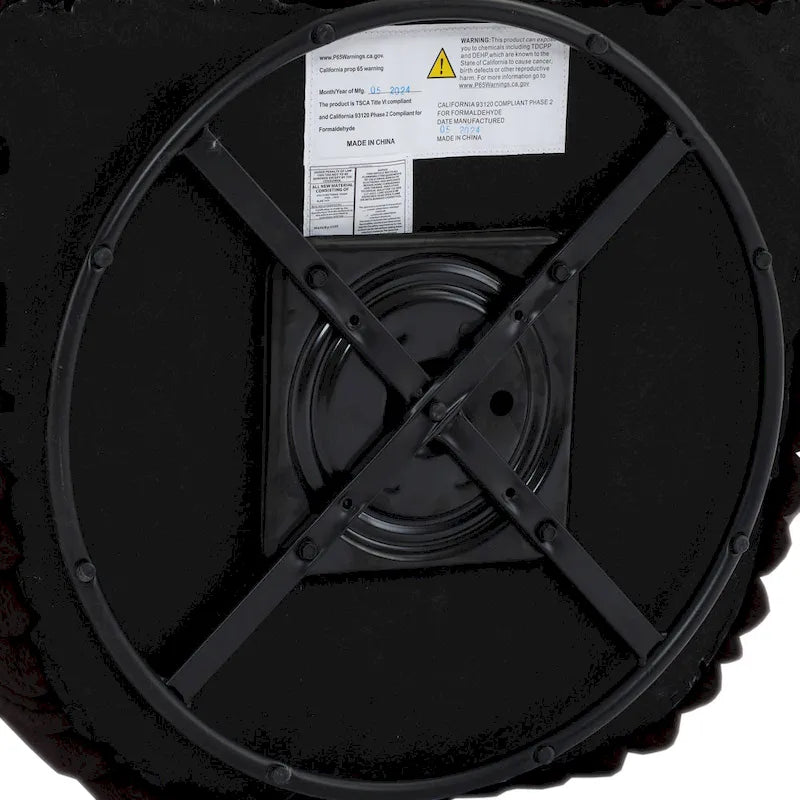 Ensemble de 2 fauteuils pivotants modernes en velours côtelé pelucheux de 49 pouces.