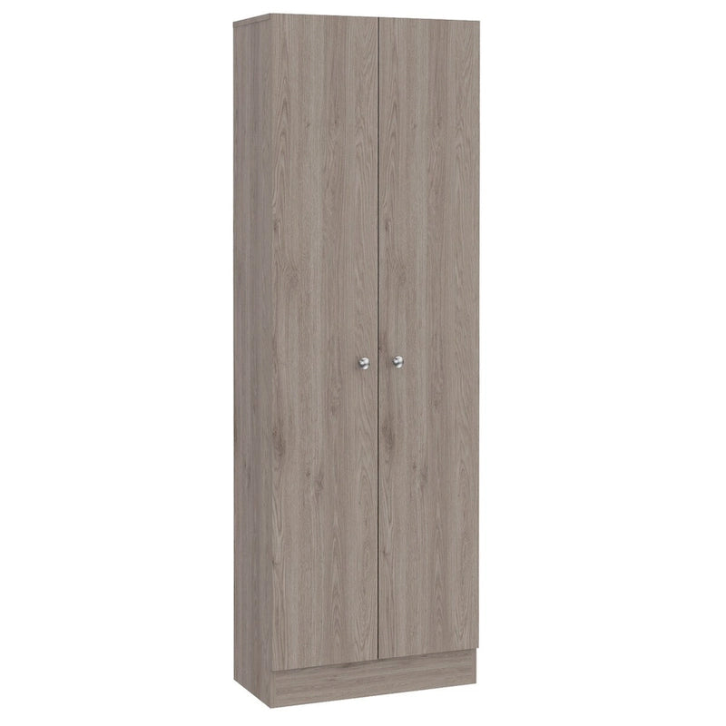 Armoire de rangement Pipestone, double porte, finition blanche, haute qualité et durable