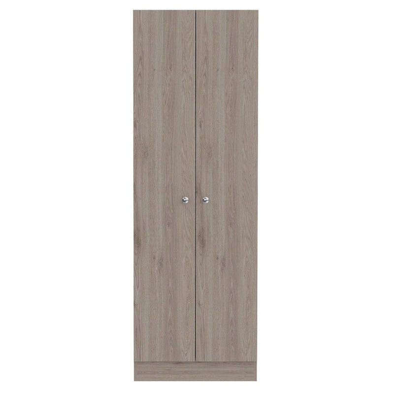 Armoire de rangement Pipestone, double porte, finition blanche, haute qualité et durable