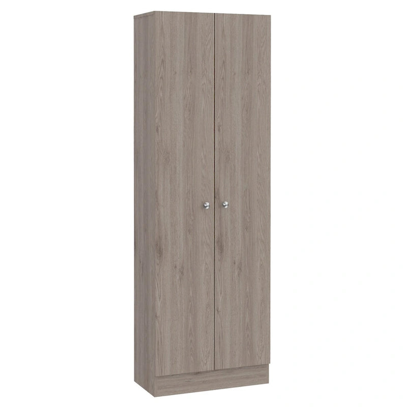 Armoire de rangement Pipestone, double porte, finition blanche, haute qualité et durable