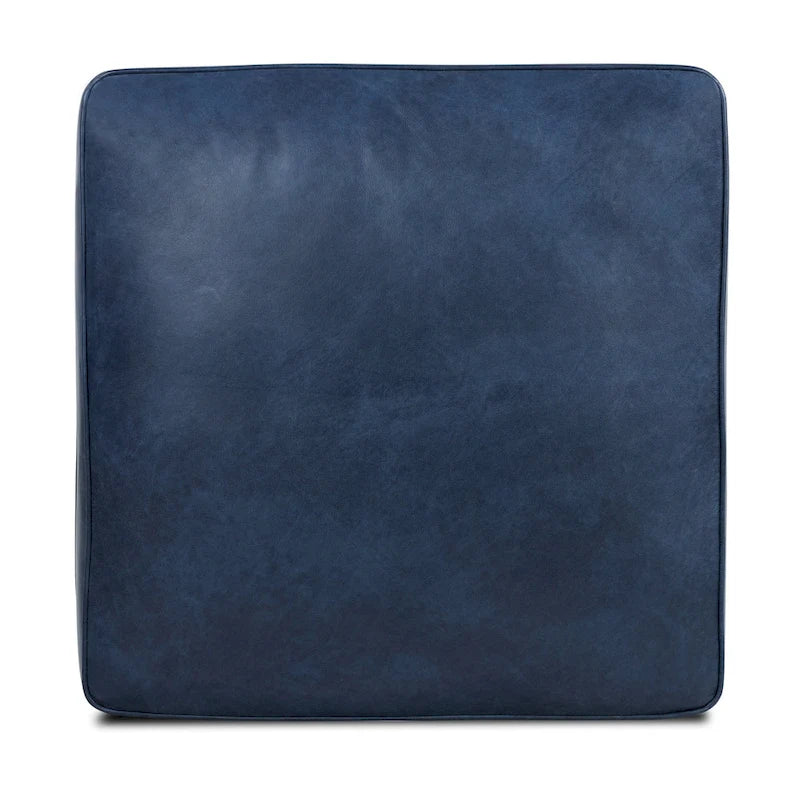 Pouf Essex de Poly &amp; Bark - Cuir italien pleine fleur véritable