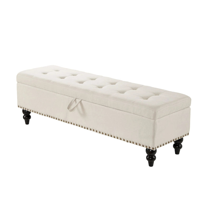 Banc-pouf de lit 59 avec rangement