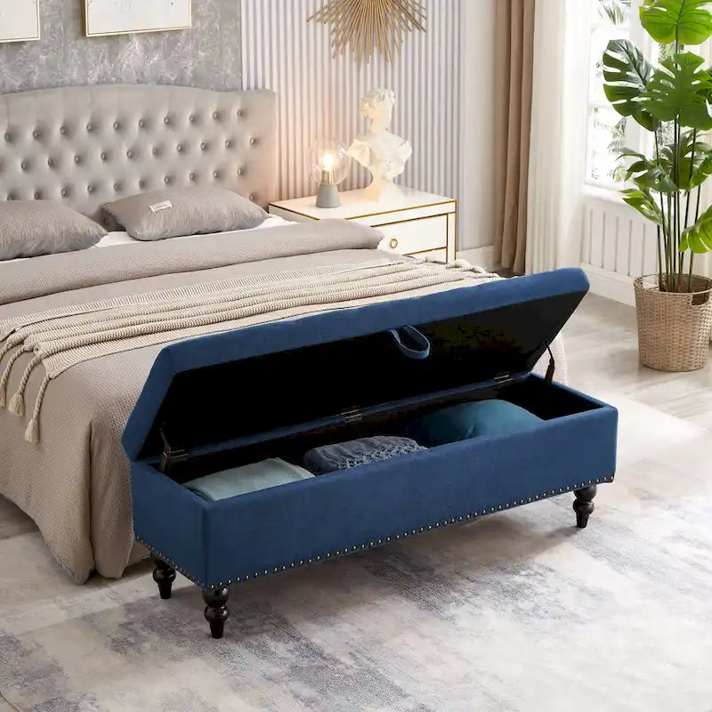 Banc-pouf de lit 59 avec rangement
