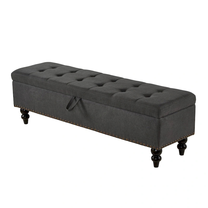 Banc-pouf de lit 59 avec rangement