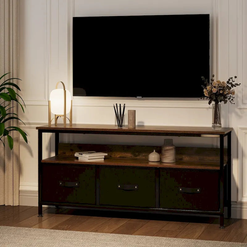 Meuble TV commode 55 pouces avec rangement