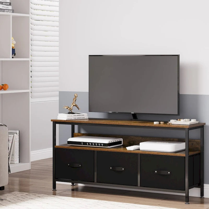 Meuble TV commode 55 pouces avec rangement