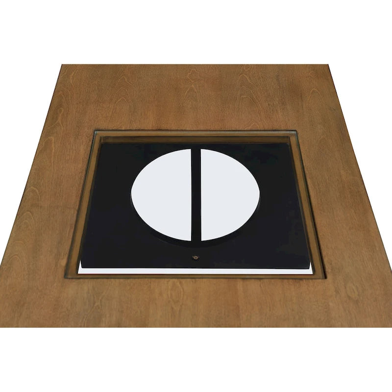 Table basse rectangulaire contemporaine en bois