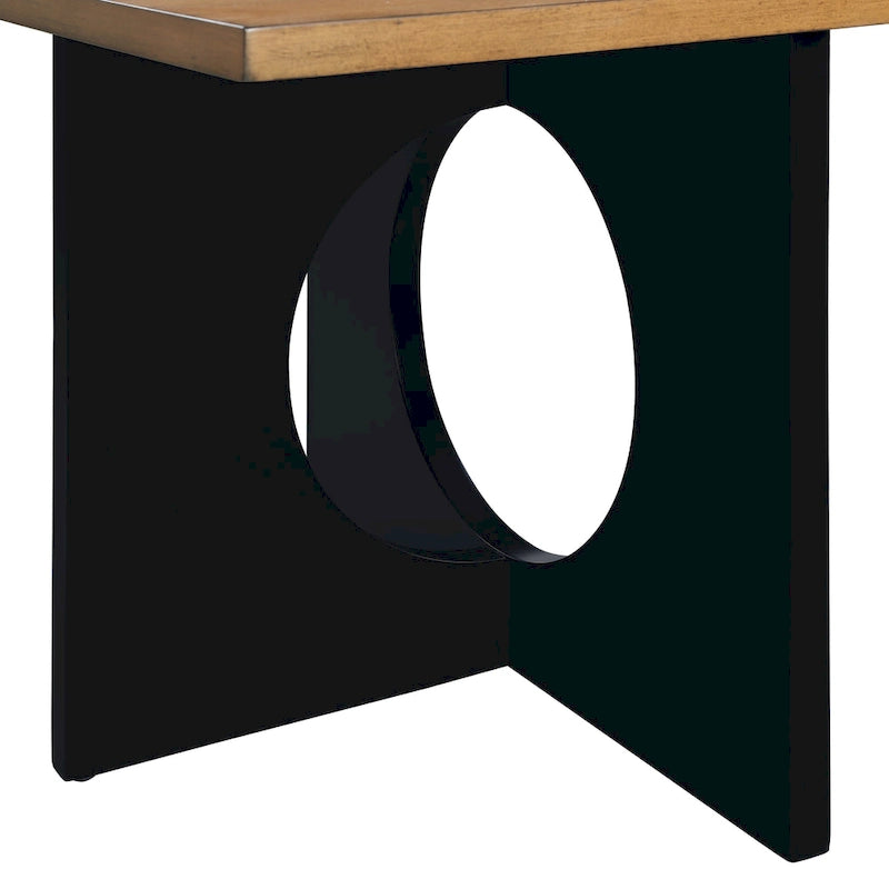 Table basse rectangulaire contemporaine en bois