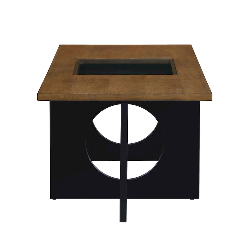 Table basse rectangulaire contemporaine en bois