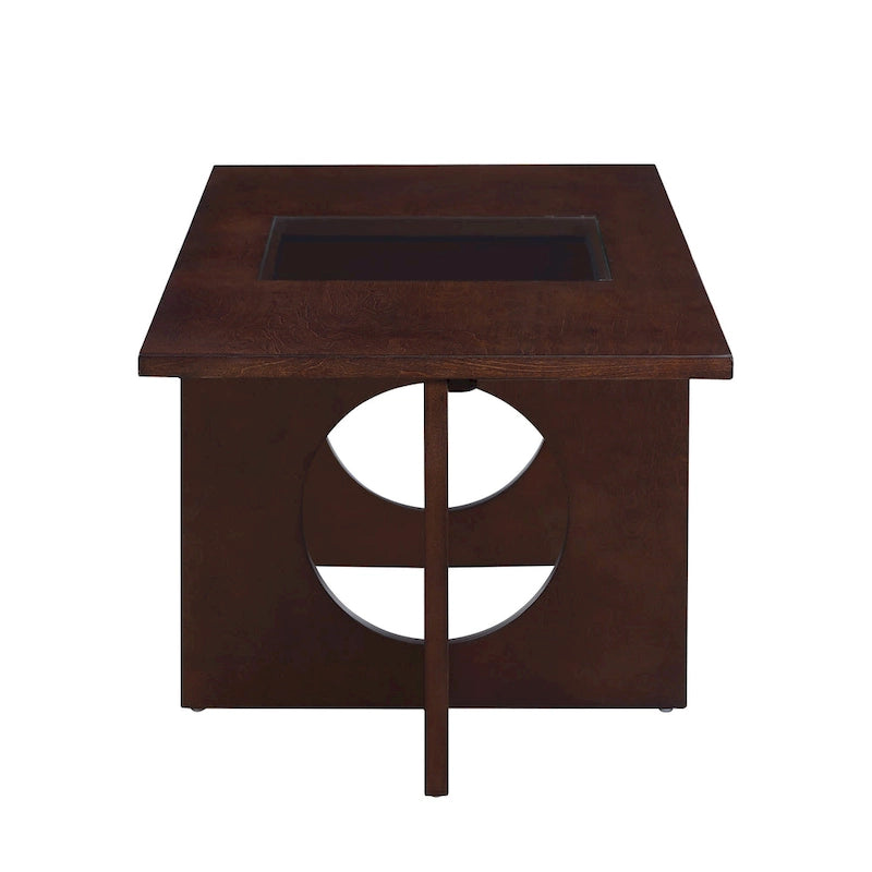 Table basse rectangulaire contemporaine en bois