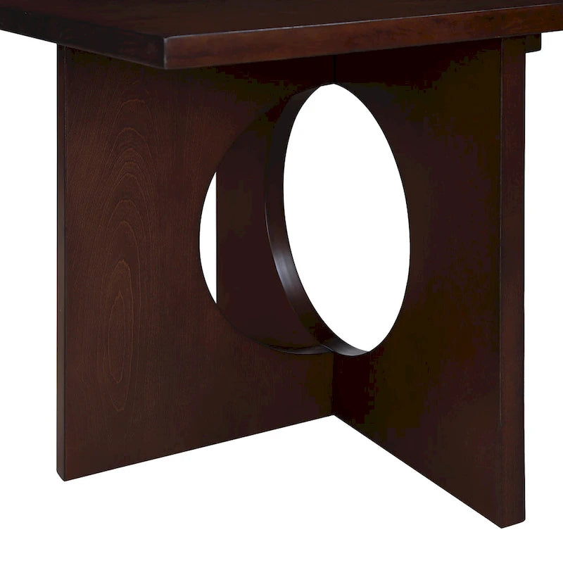 Table basse rectangulaire contemporaine en bois