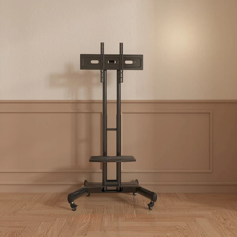 Support TV pivotant universel pour téléviseurs de 32 à 80 pouces, support de table réglable en hauteur avec inclinaison, VESA max. 600 x 400 mm